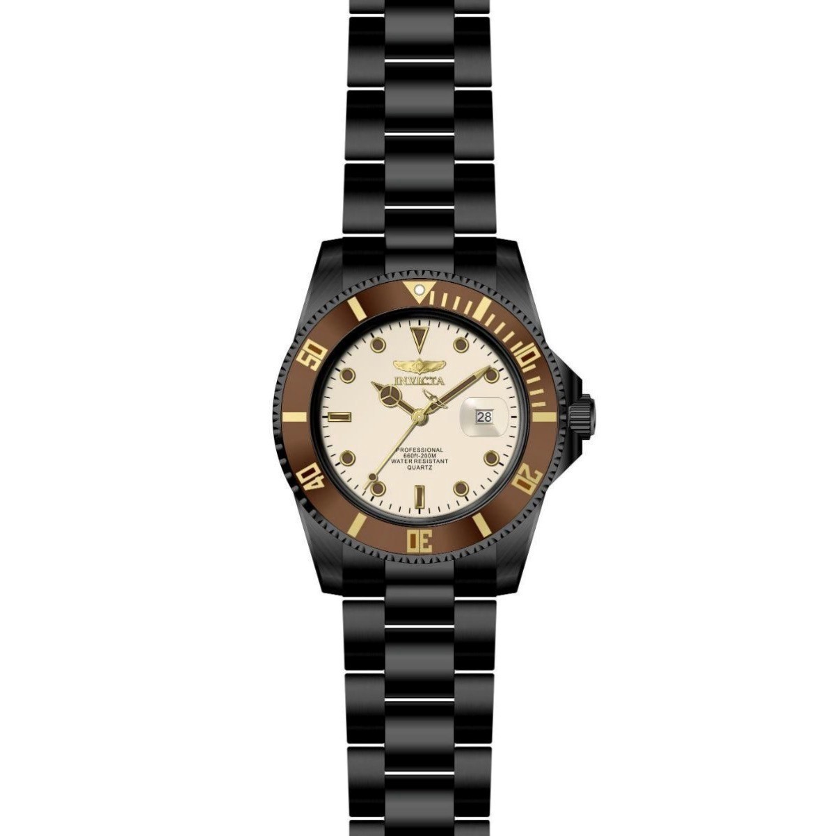 invicta Pro Diver Harborshift Men’s Watch – 42mm, black and brown 50531