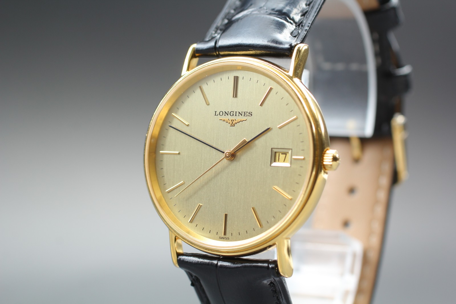 LONGINES Grand Classic L4.720.2 Gold Dial Quartz Men’s Vintage Watch