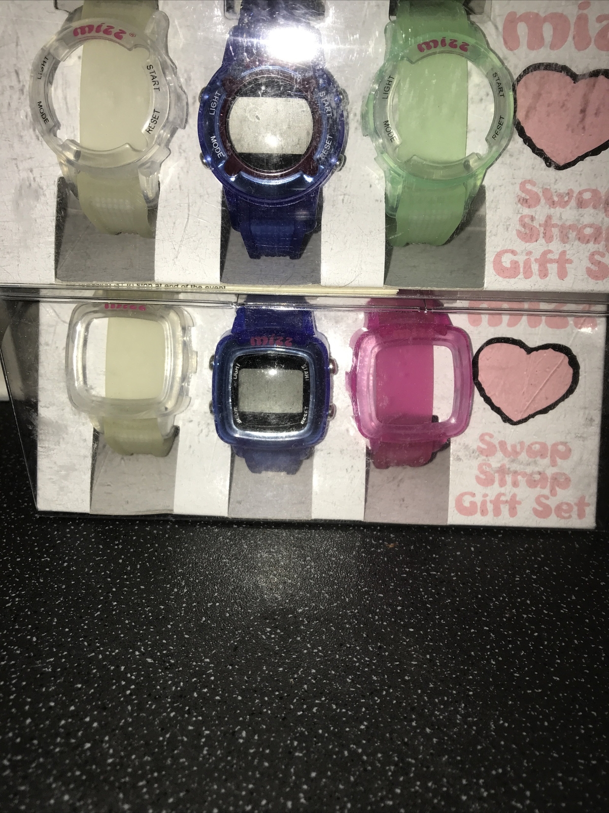4 x Mizz Girls Swap Strap Gift Sets Wrist Watch Modern Style Quartz