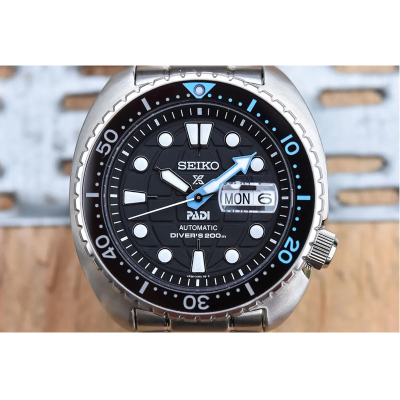 Seiko Prospex SRPG19K1 King Turtle PADI Edition Automatic Divers Black Dial