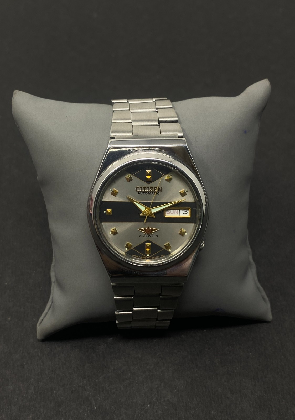 Vintage Citizen Automatic 8200A Japan Movement Day-Date Men’s Wrist Watch