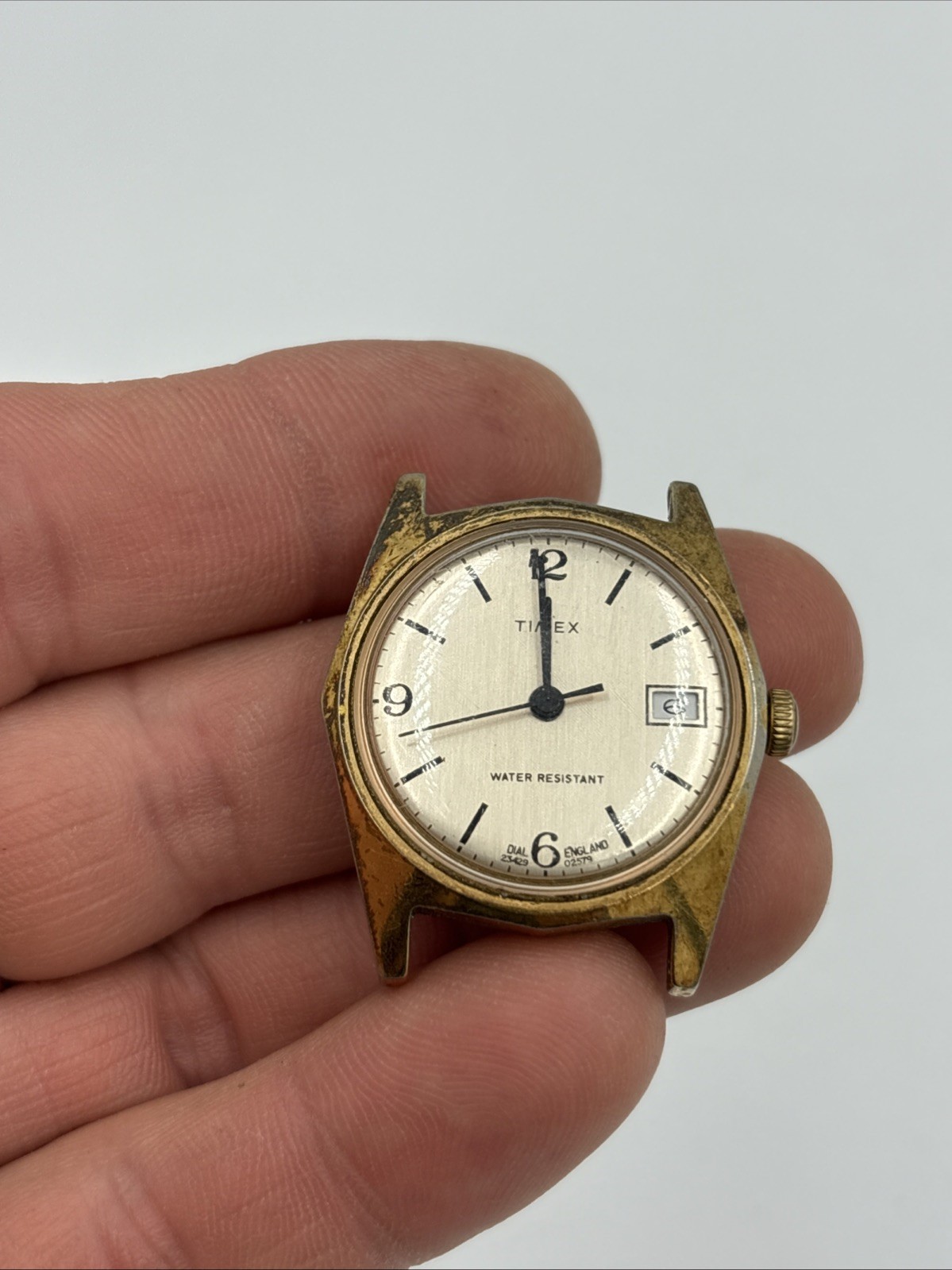 Vintage Timex Sprite 23429-02579 England Dial Not Working For Parts Or Repair