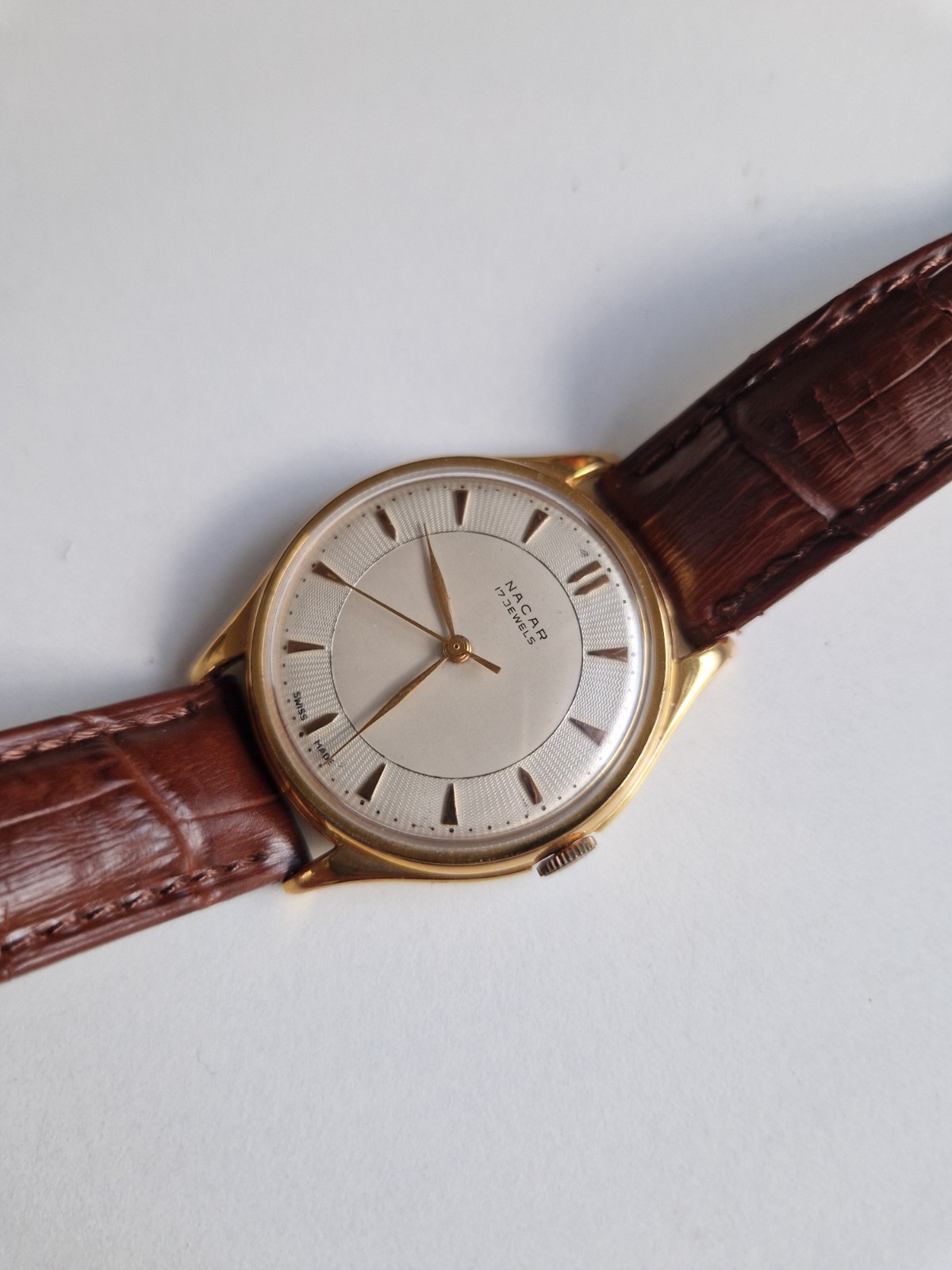 NACAR, 17 jewels, manual wind, AS/Adolph Schild/ 1430, 37 mm, Swiss 1970