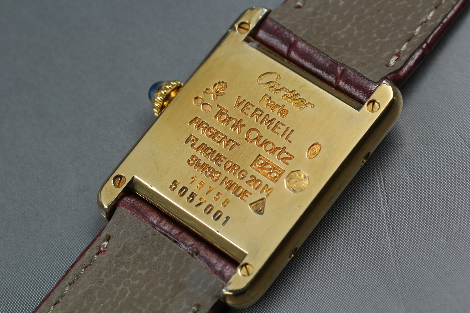 Vintage Cartier Must de Cartier Tank 5057001 SM 20mm Women’s Quartz Watch