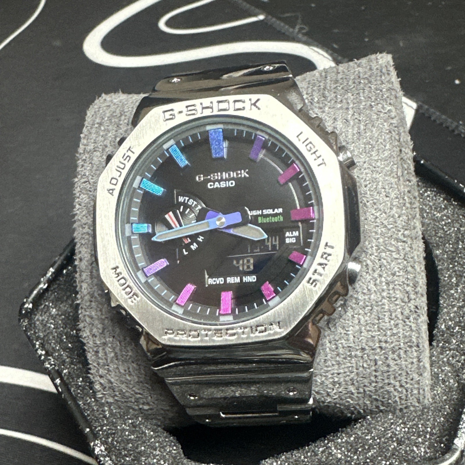 Casio G-Shock GM-B2100PC-1AJF Rainbow Color Master Piece Bluetooth Men’s Watch