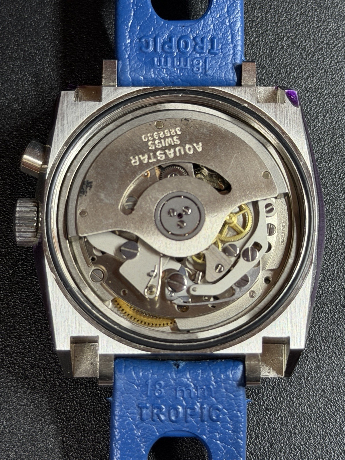 Aquastar Regate Automatic N.O.S. mov.to Lemania Cal. 1345 – vintage watch 1970s