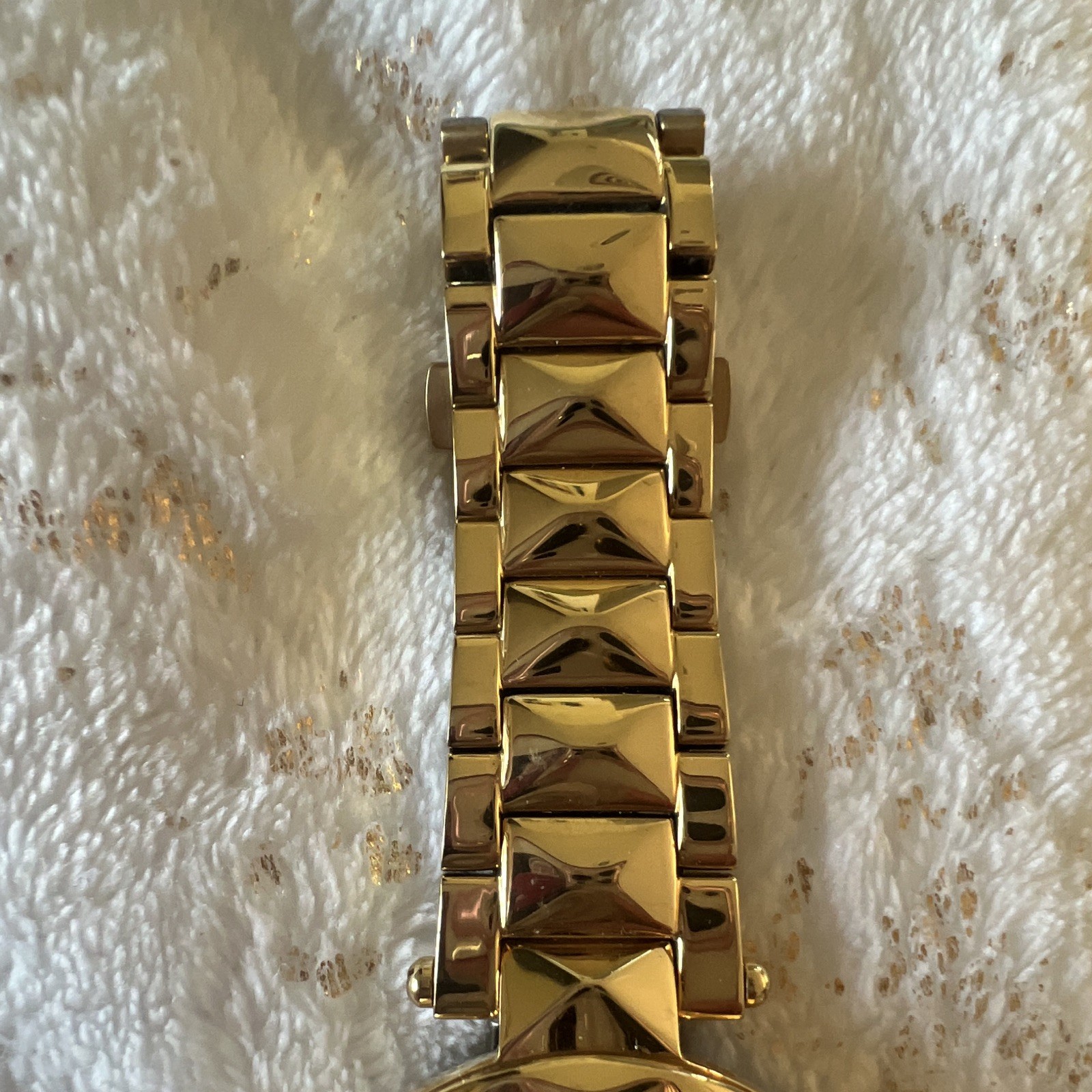 Versus Versace Women’s Quartz 50m Gold SS Bracelet Watch Black Dial Analog