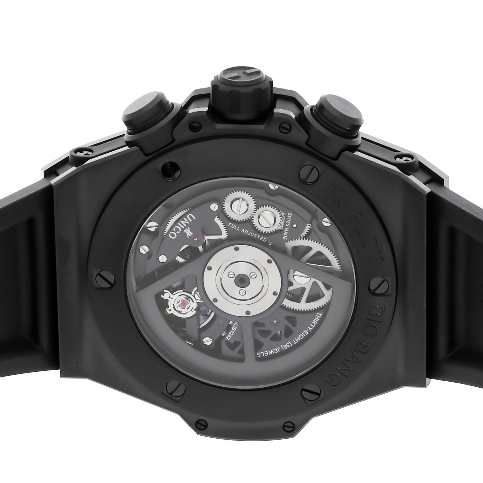 Hublot Big Bang Unico Magic Gold Black Ceramic Auto Watch 45mm 411.CM.1138.RX