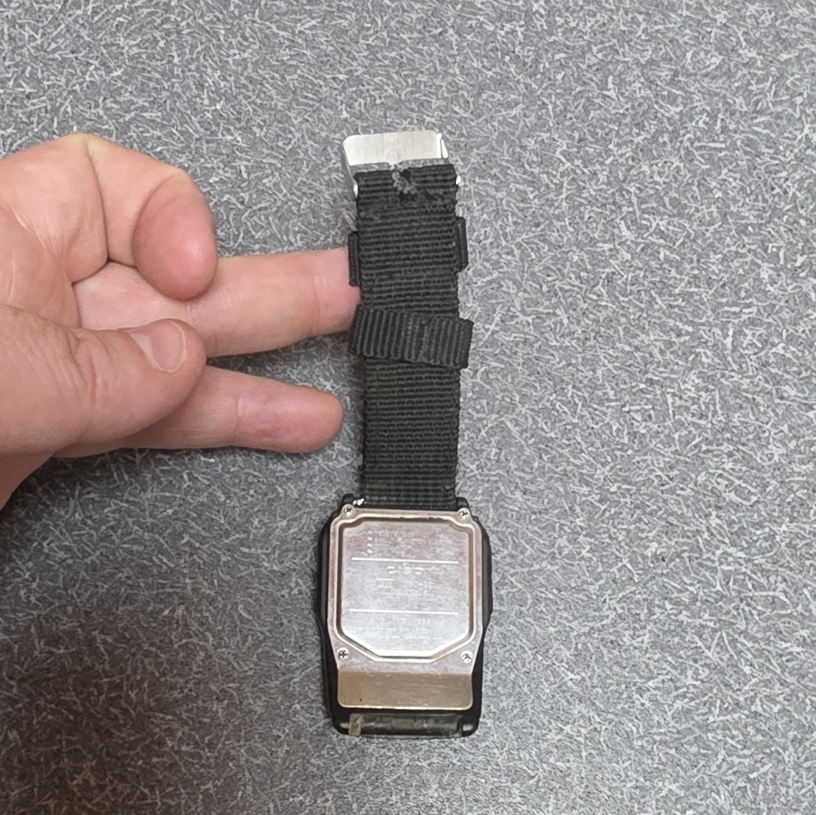 Casio DBC-32 Data Bank Digital Watch Calculator Alarm Black Nylon Strap