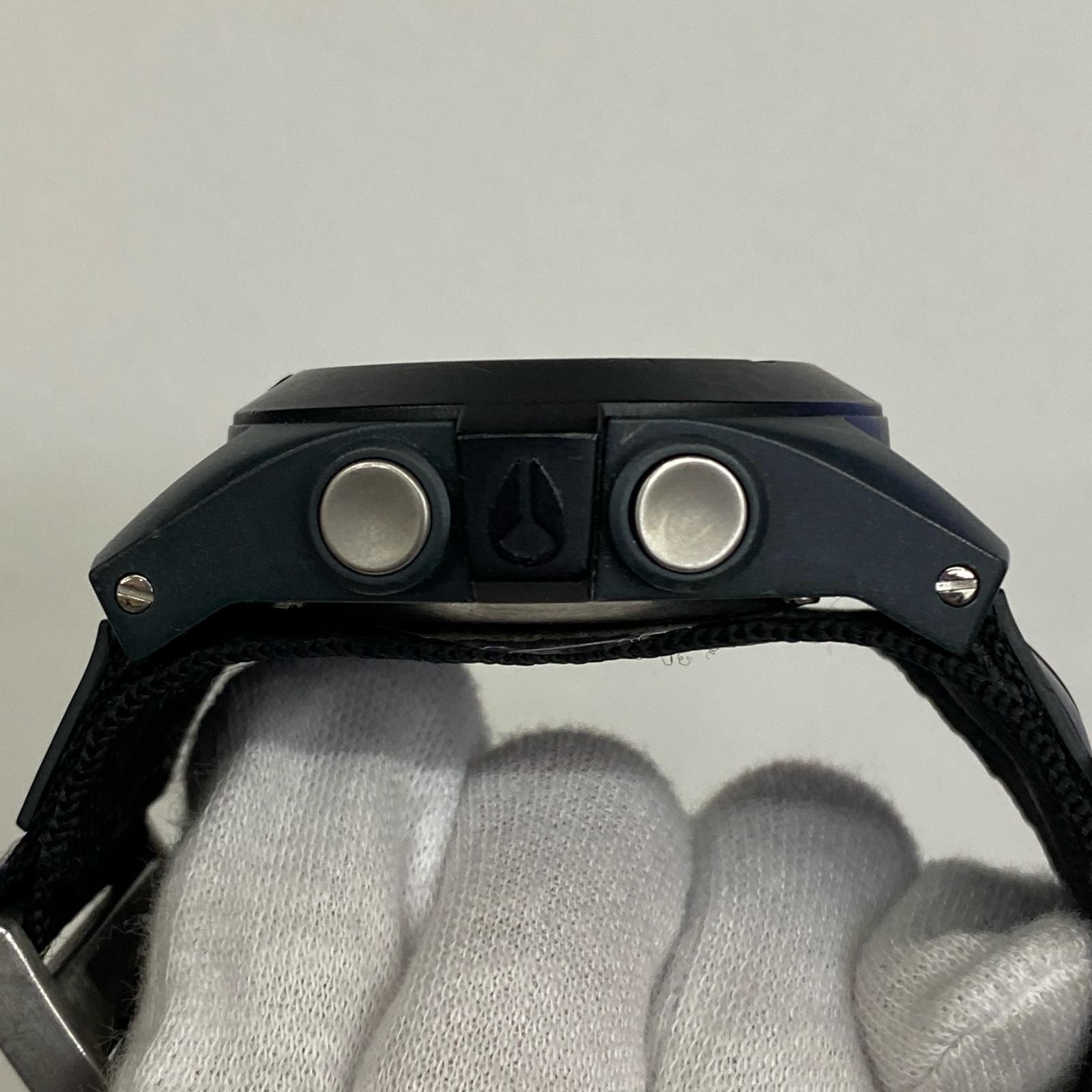 [A2R] Used NIXON Wristwatch Black Kakogawa [w9t]