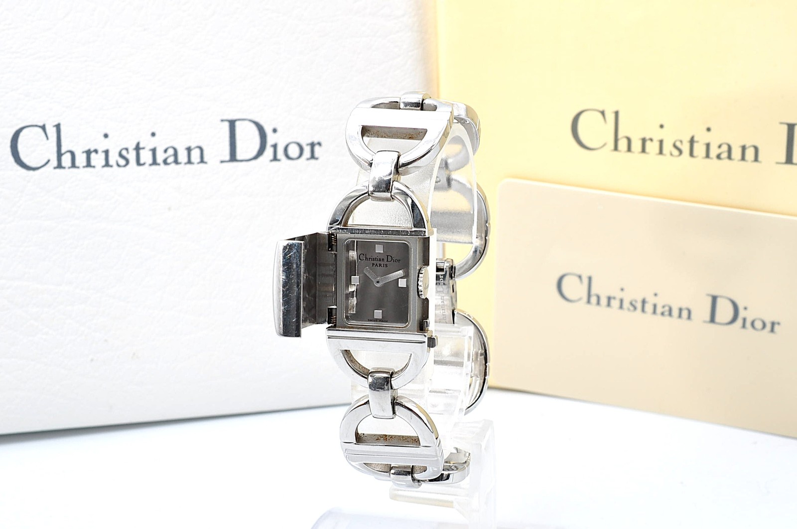 Christian Dior D78-100 Pandiora Quartz Watch Mirror Dial Women w/Full Set w-1315
