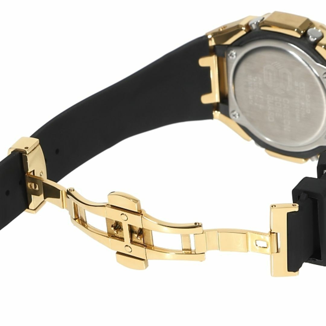 G-Shock GA2100 GARISH Metal Custom Frosted Gold Rubber Band Baguette CZ Bezel Ca