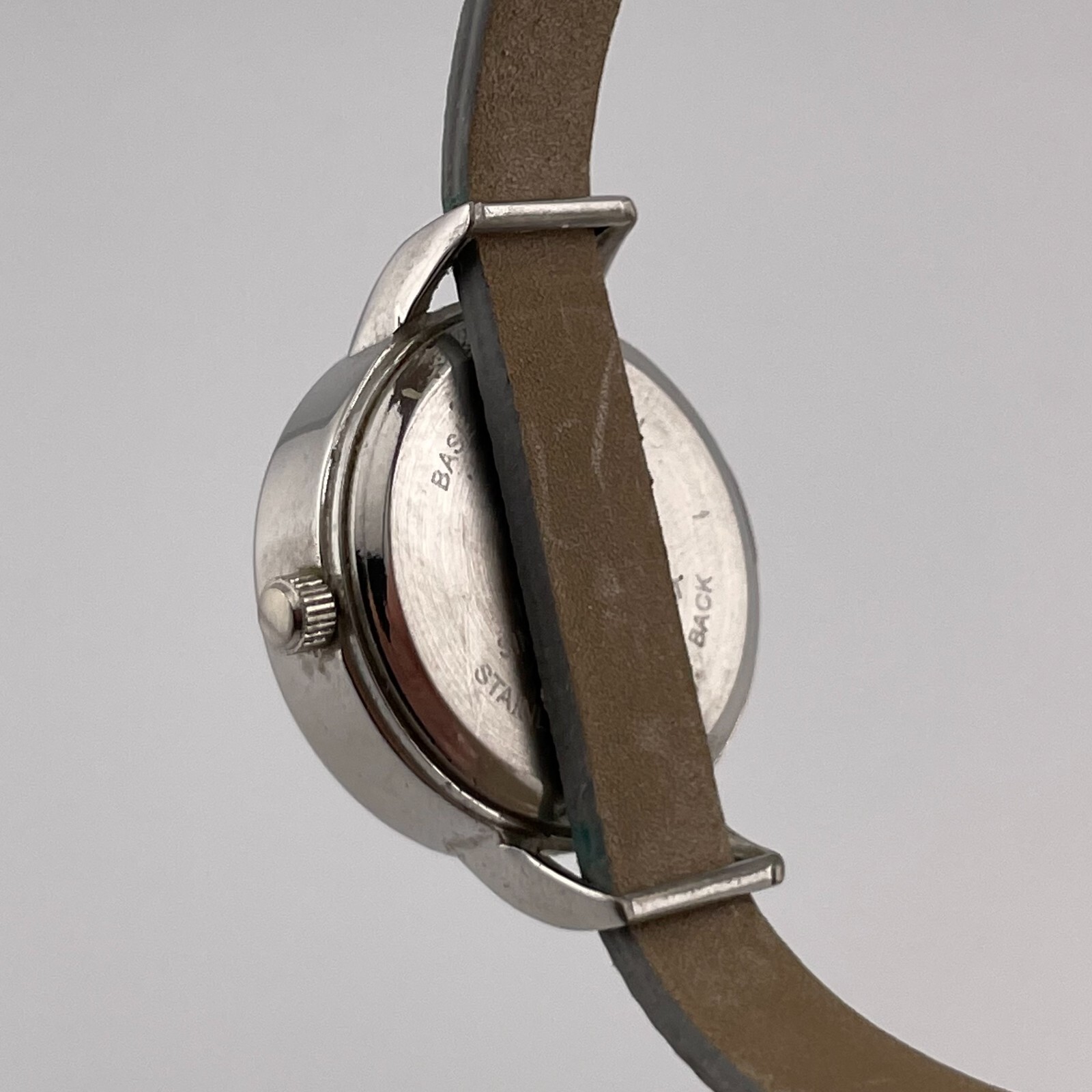 Studio Time Watch Womens 26mm Case One Piece Gray Strap Quartz Three Hands