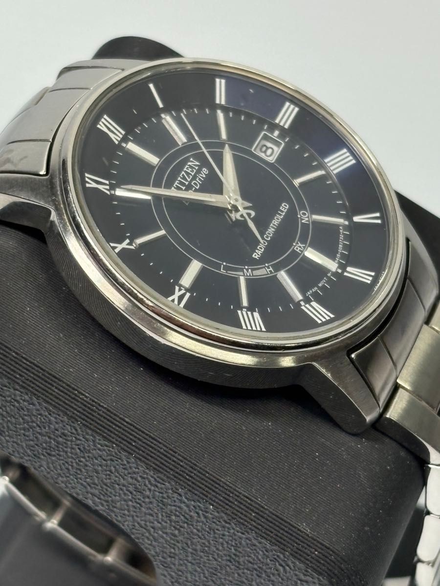 Excellent Condition CITIZEN Eco Drive H415 Radio Solar Date