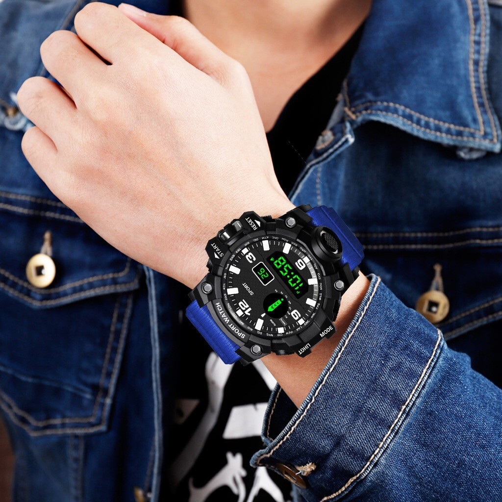 Men’s Watch Waterproof Electronic Watch Luminous Waterproof Sports Wristwatch