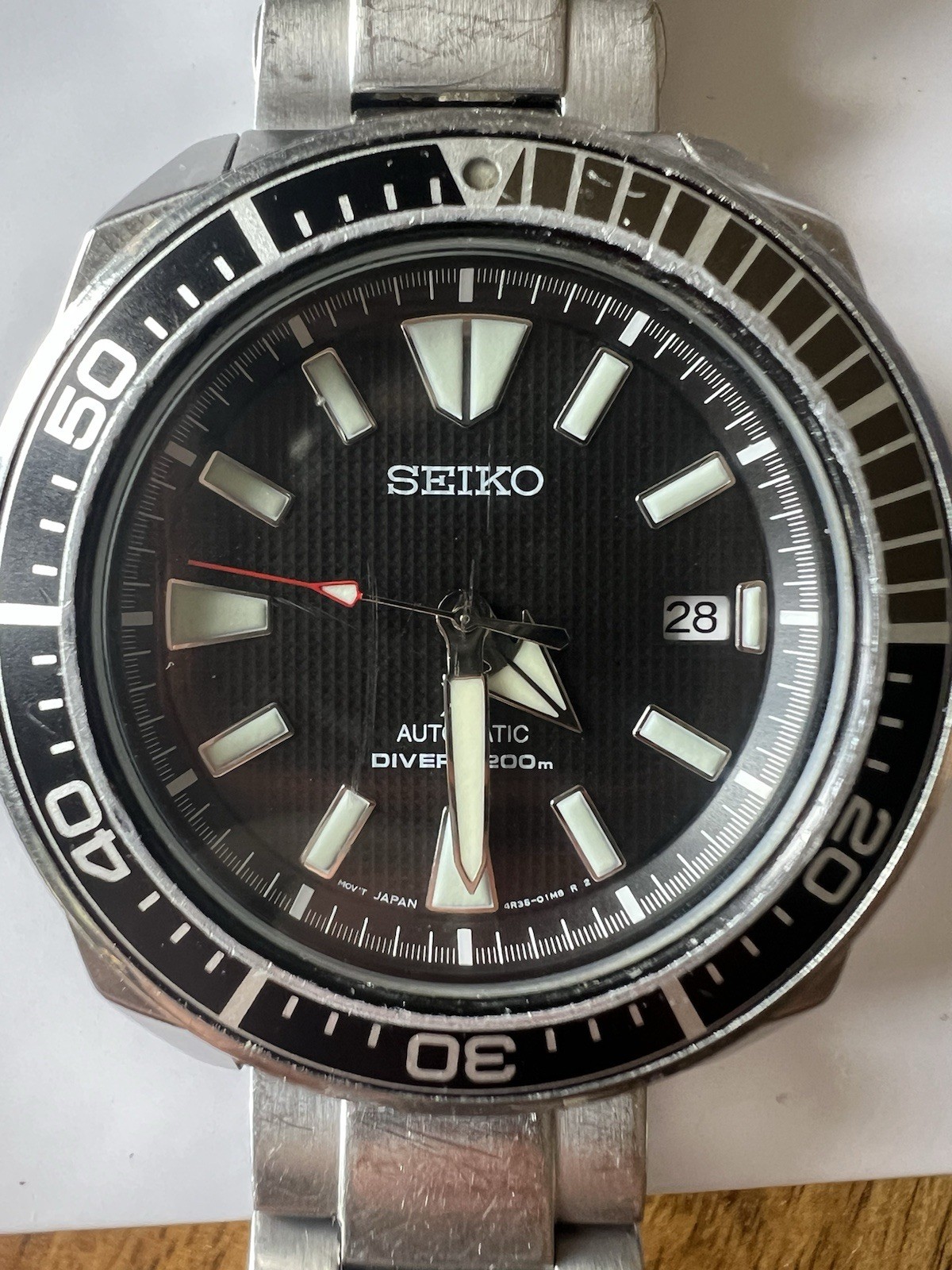 Seiko “Samurai” Prospex Men’s Automatic Dive Watch – SRPF03