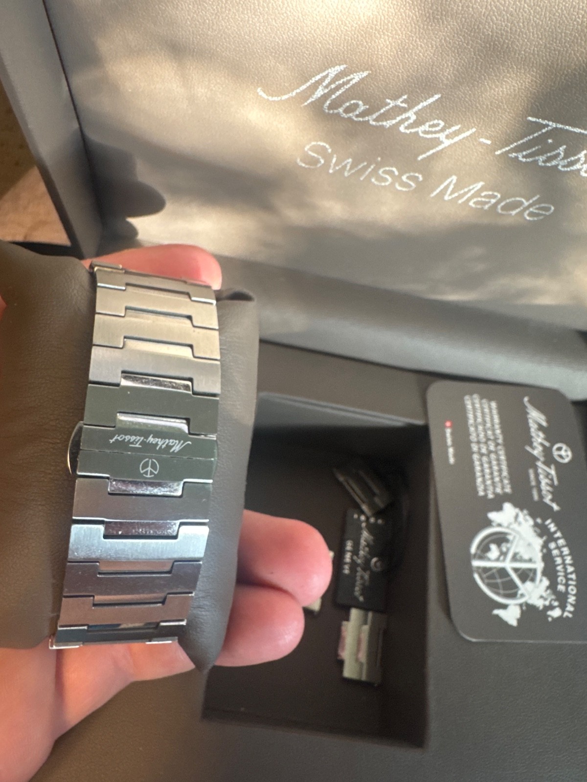 Mathey tissot skeleton watch automatic with card original bog and hangtag