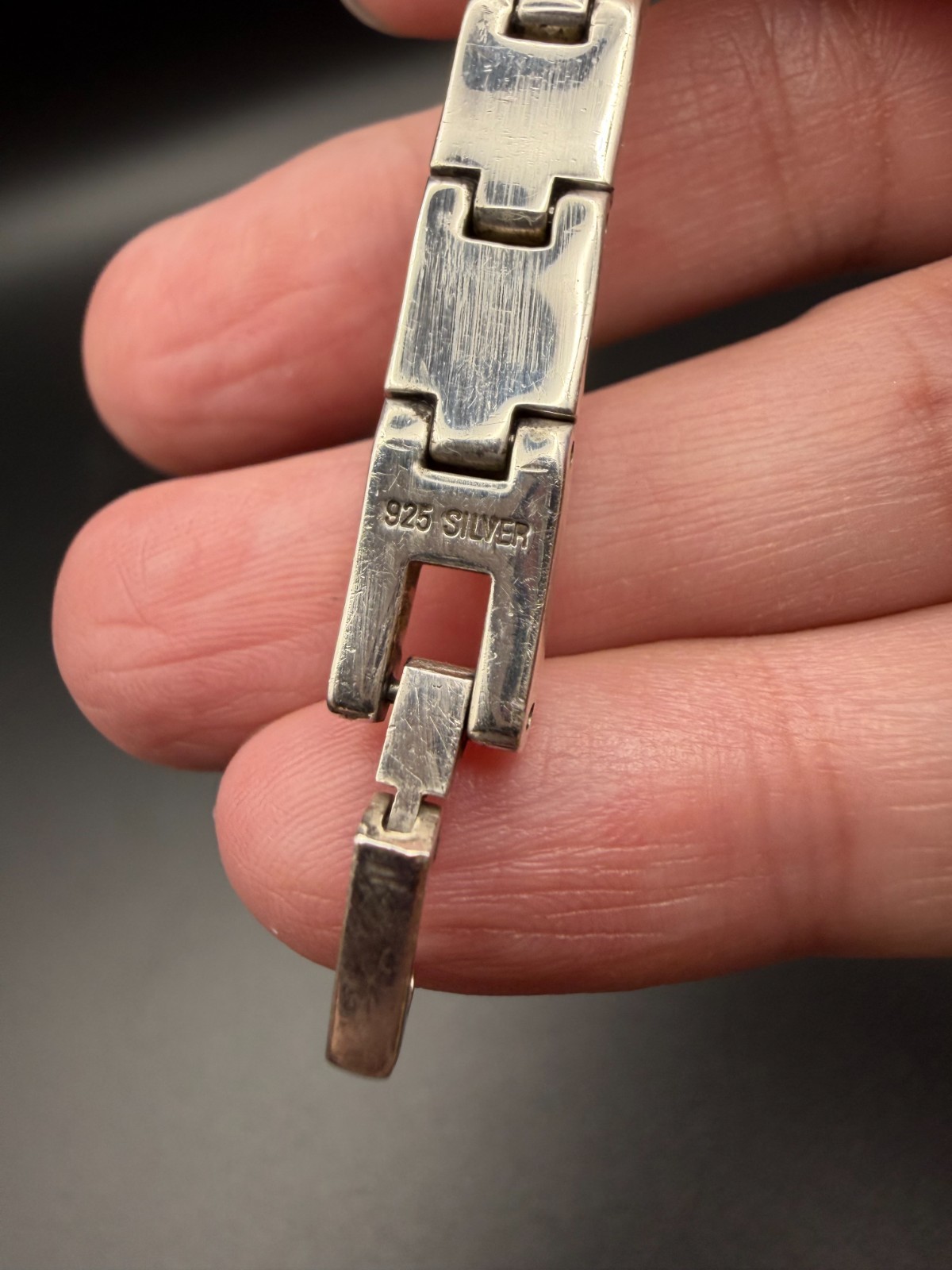 Vintage Croton Sterling Silver Mother of Pearl Quartz Bracelet Watch AS-IS
