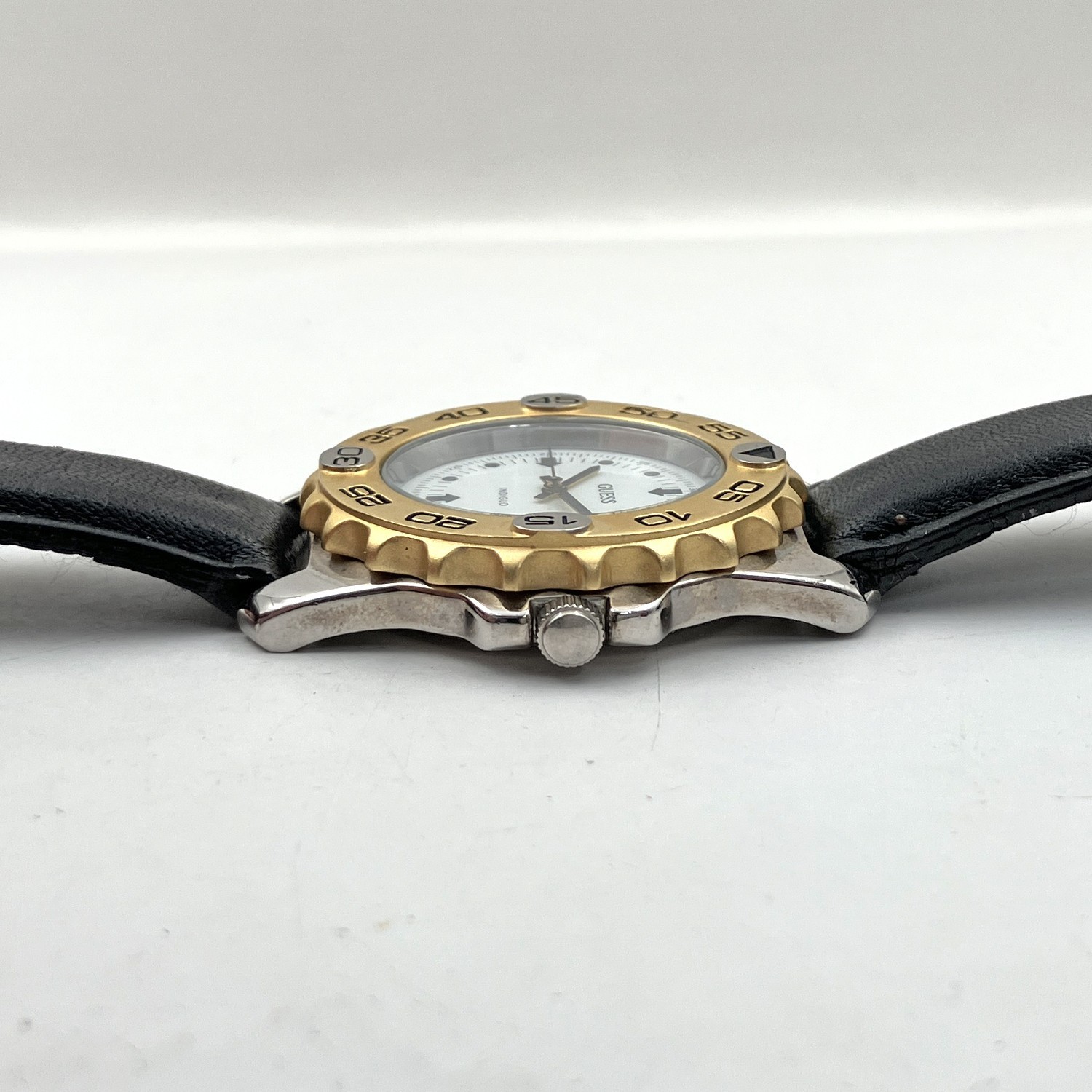 Vintage Guess Indiglo Dive Style Watch 1995 Rotating Bezel 36mm Mens