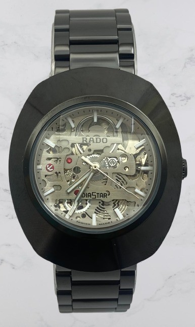 Refurbished Beautiful Rado Diastar Skeleton Silver Dial Working Automatic Watch