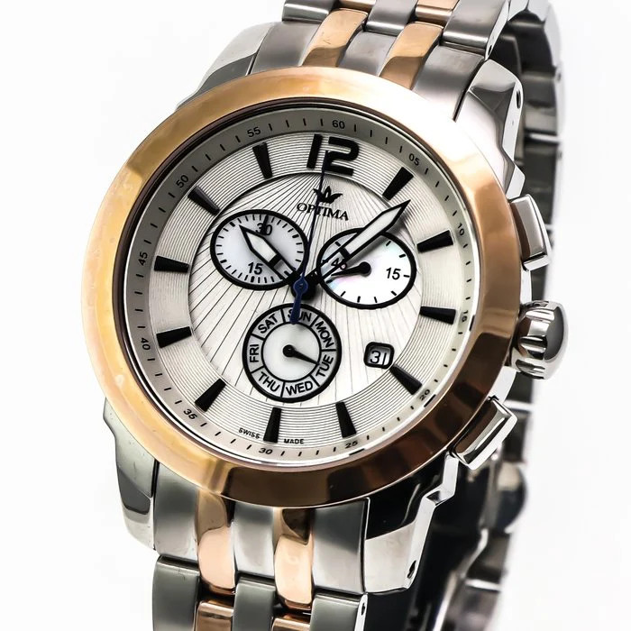 Optima – Swiss Chronograph – OSC391-SR-1 Swiss Ronda 46 mm OSC391 30 m (3 ATM