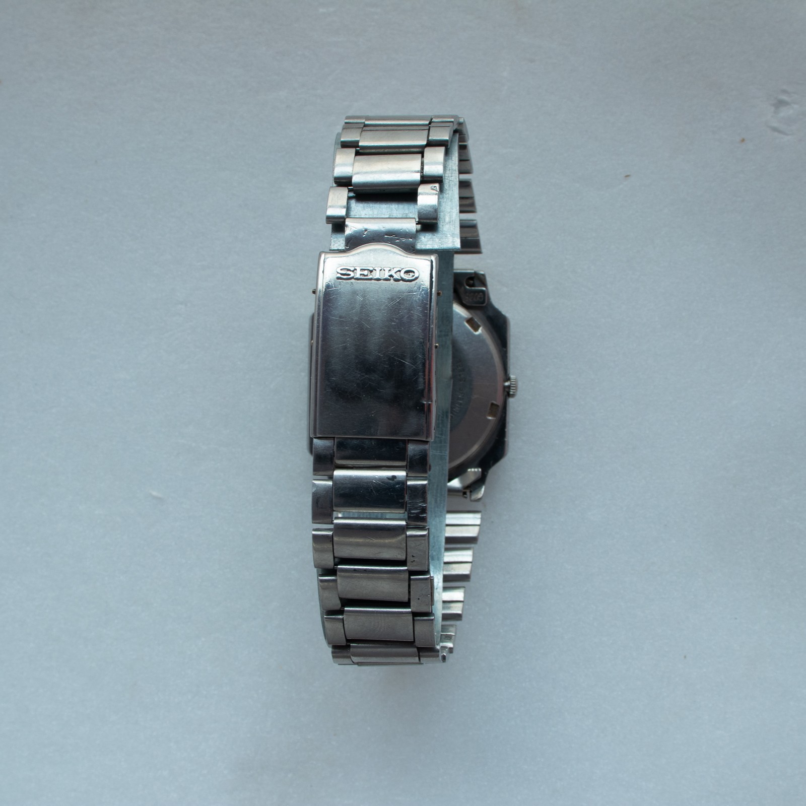 Vintage Seiko 5 Automatic TV Case 6309-547A Two-Tone Green/Silver Dial Watch