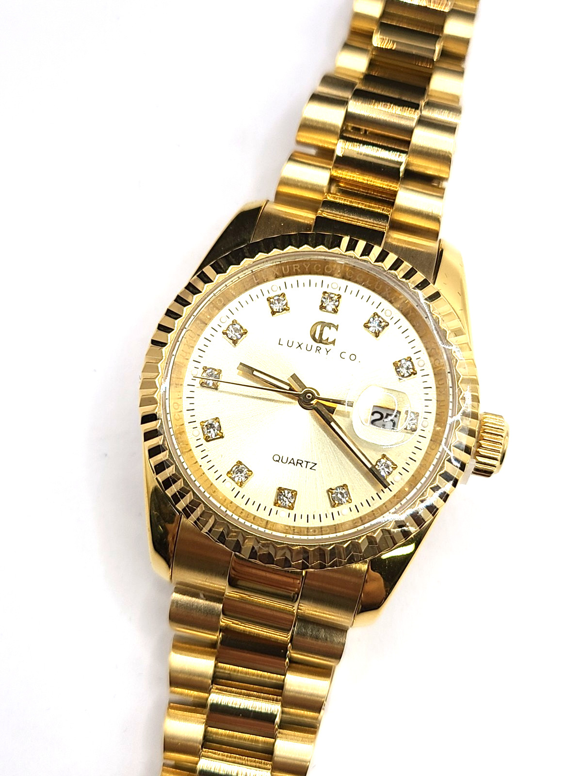 C&C LUXURY CO 31MM GOLD PRESIDENT WATCH