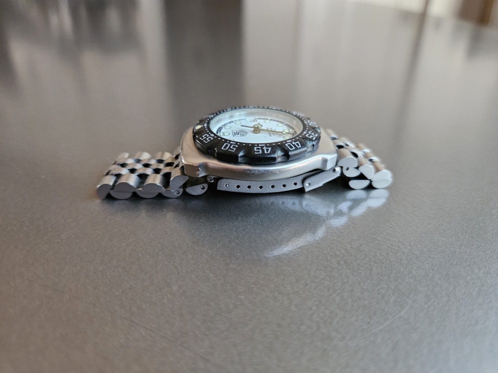 Tag Heuer Formula 1 Professional White Dial on Bracelet; WA1218; Rare + Awesome!