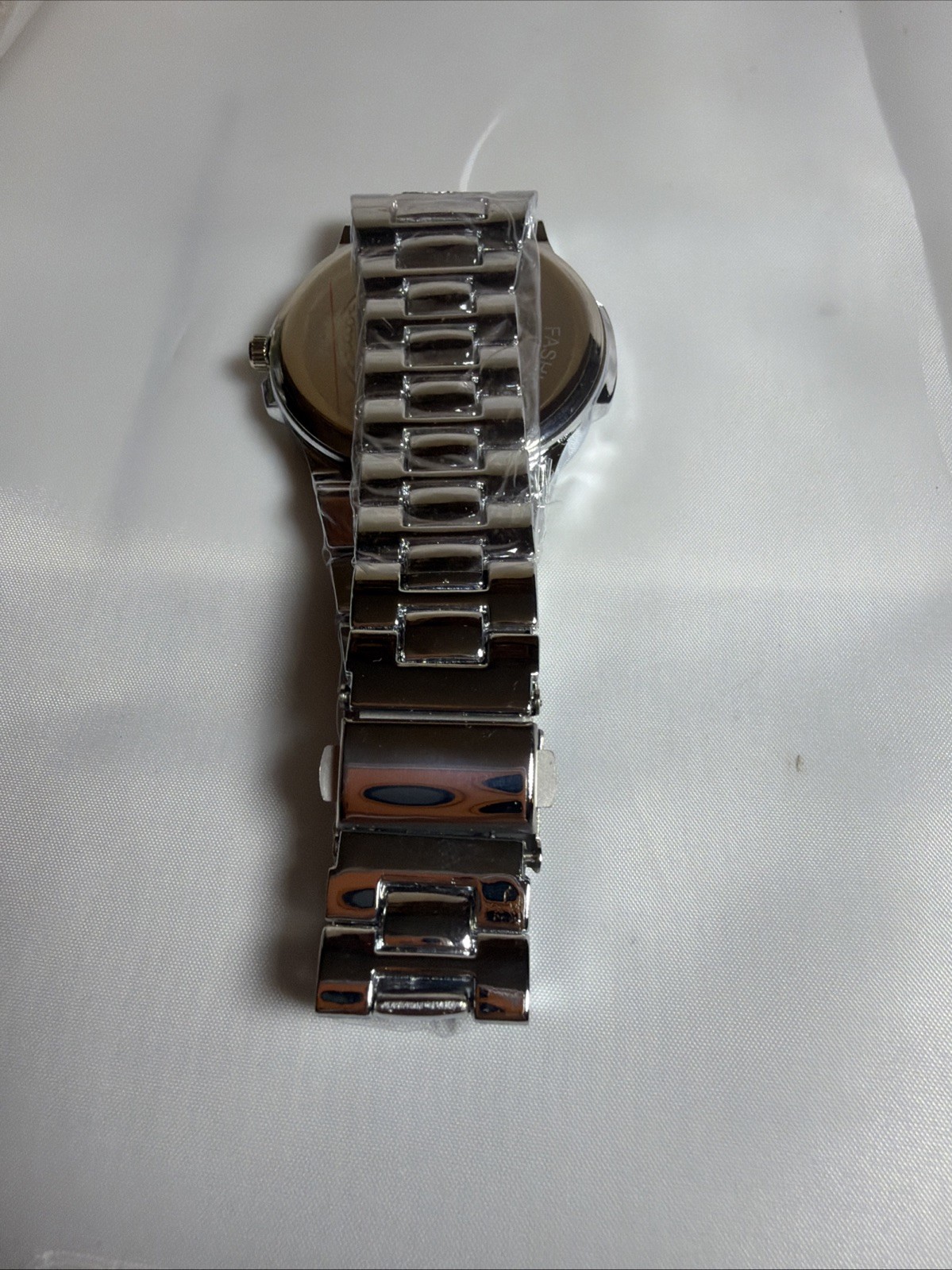 ORUSS Men’s Silver Analog Wristwatch Metal Band Date White Dial Dress/Formal New