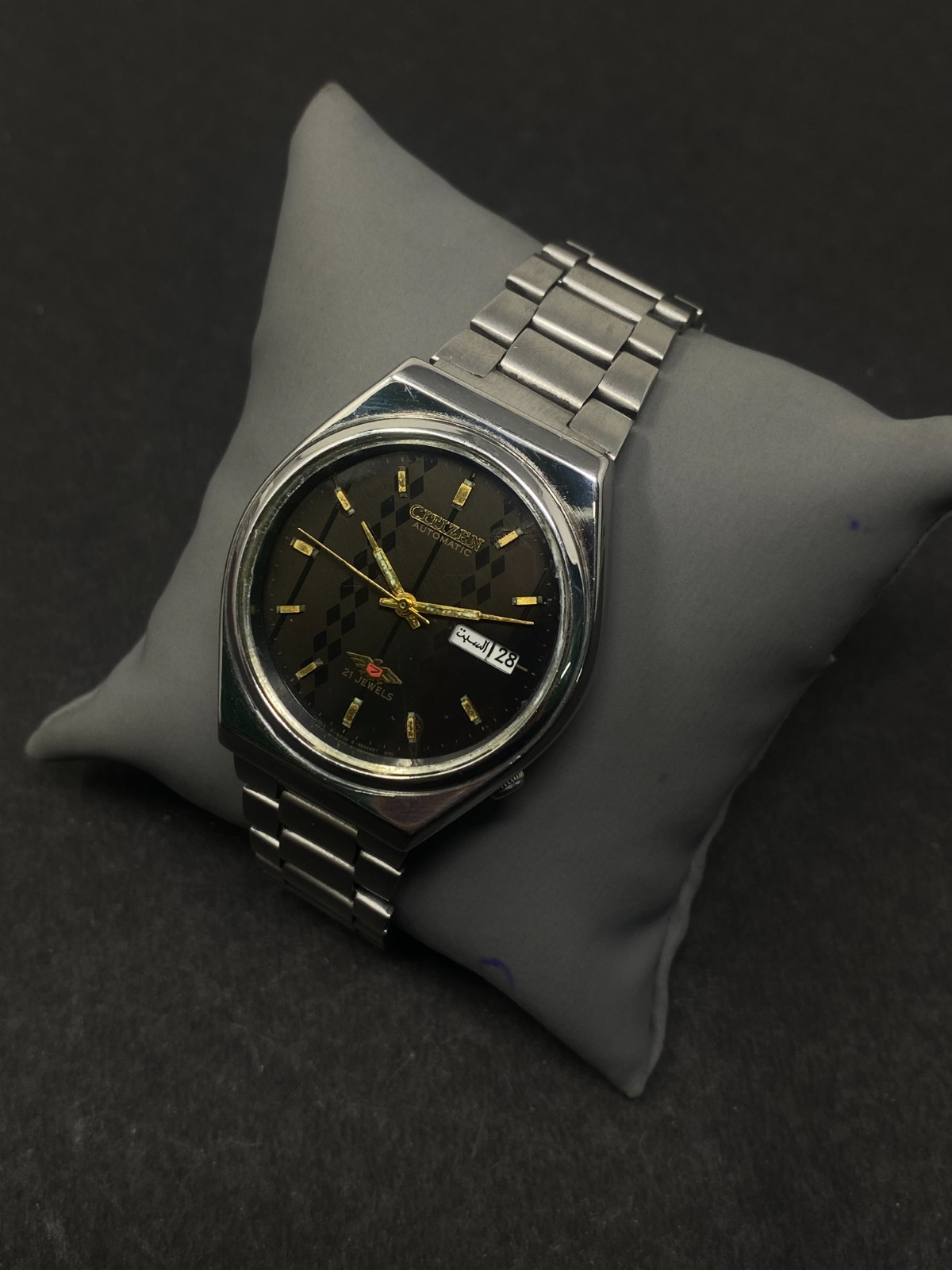 Vintage Citizen Automatic 8200A Japan Movement Day-Date Men’s Wrist Watch