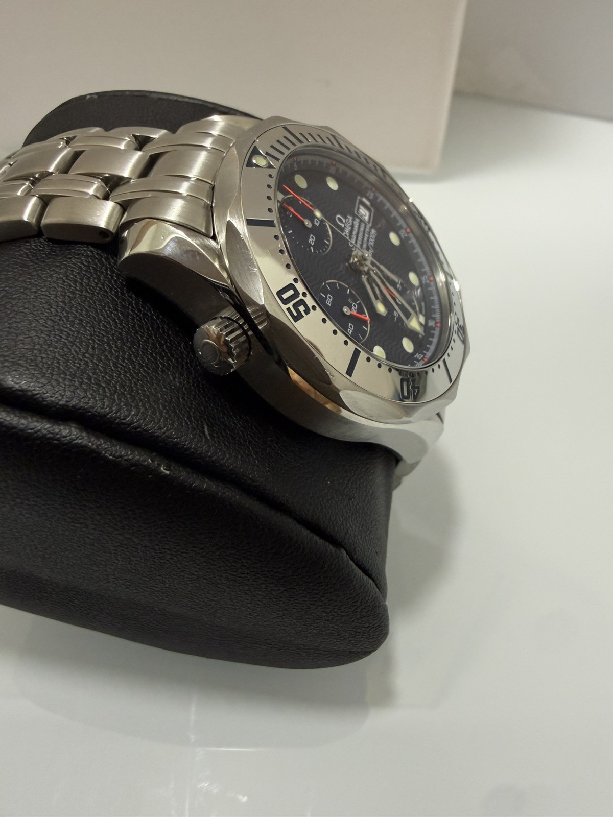 Omega Seamaster Professional 300M Chronograph Automatic Blue Wave Dial Watch