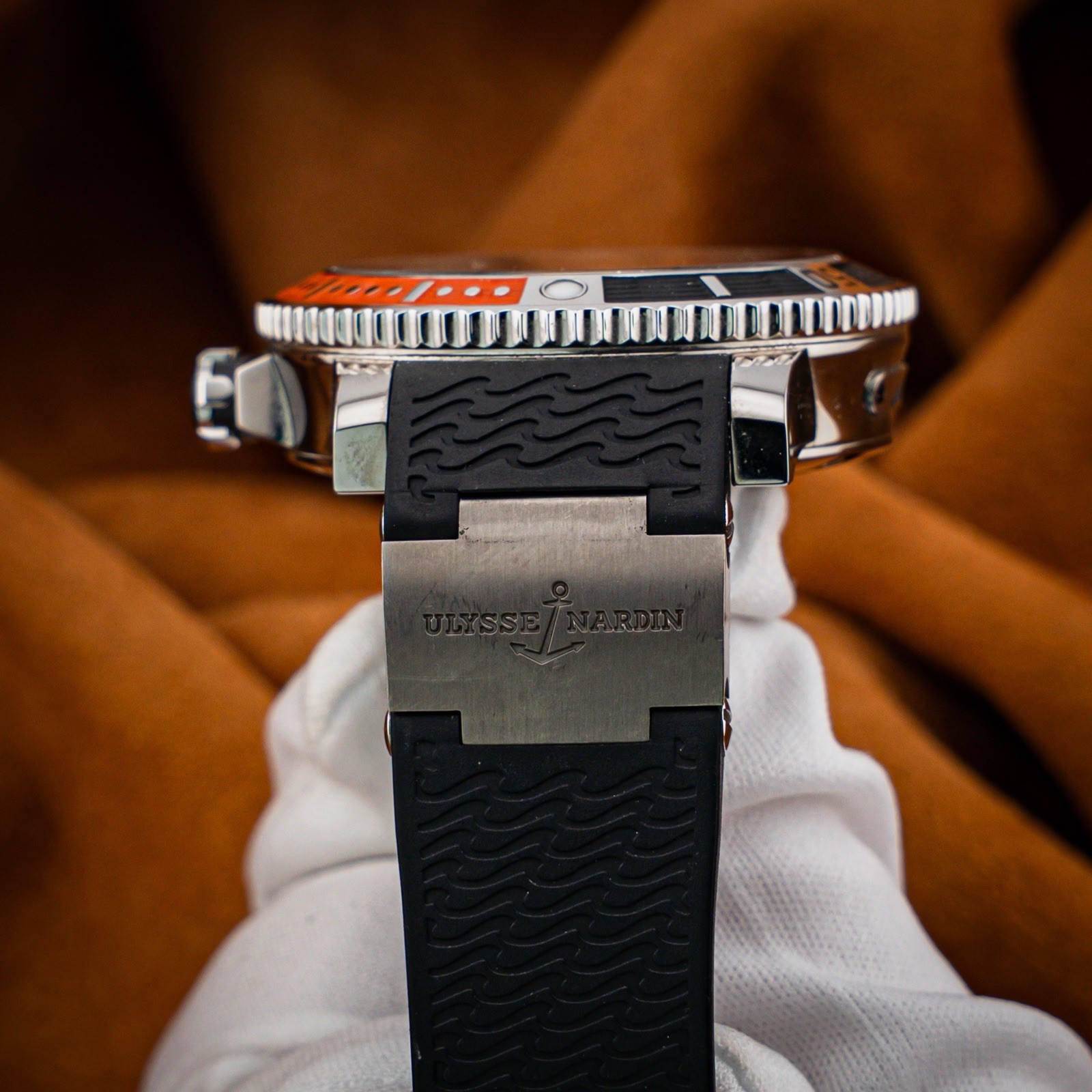 Ulysse Nardin Maxi Marine Diver Orange 45mm Limited Edition Excellent Condition