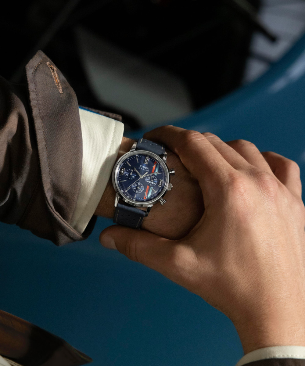 Timex Blue Mens Chronograph Watch Marlin TW2W99000