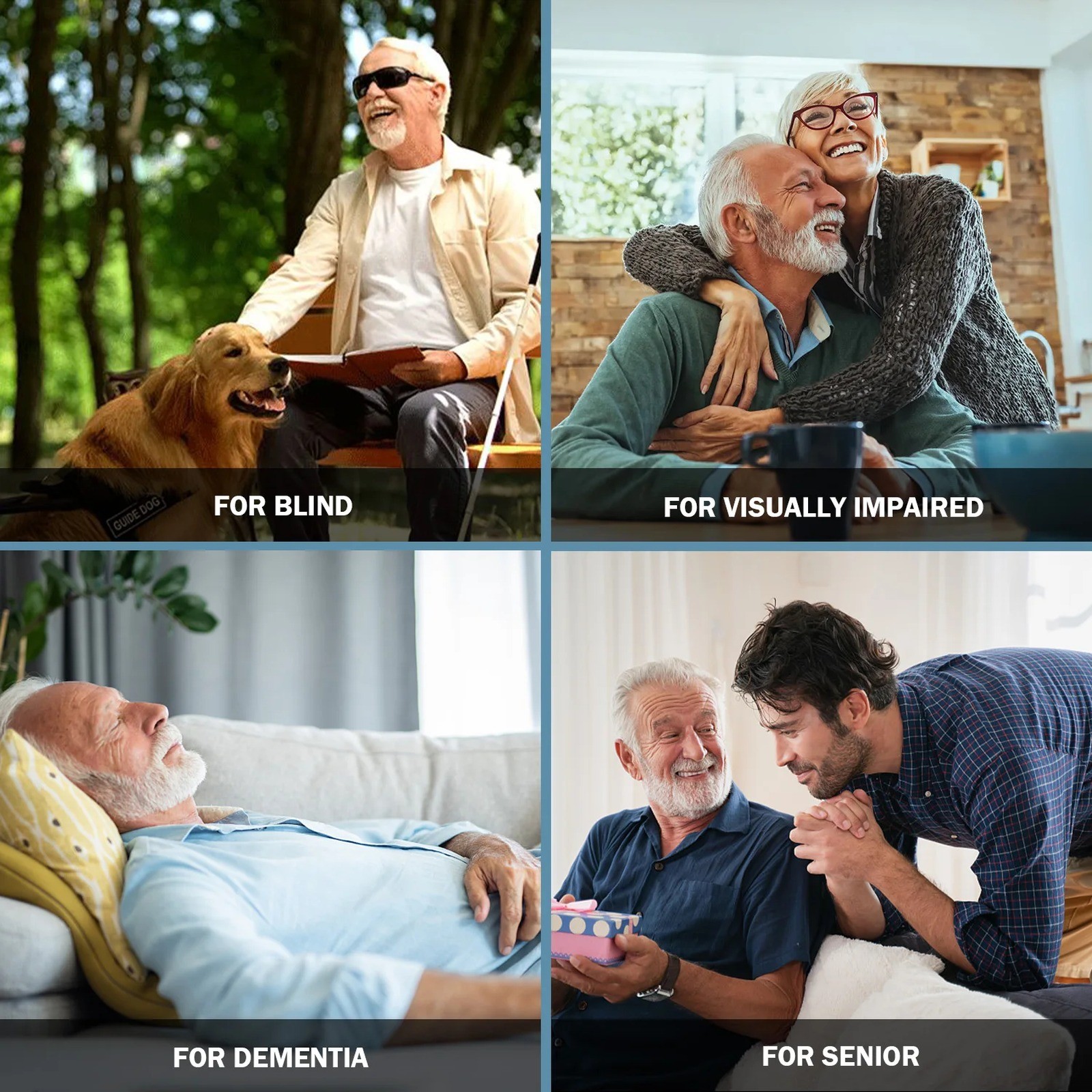 Hearkent English Talking Watch for Blind Men Visually Impaired – Alarm & Hourly