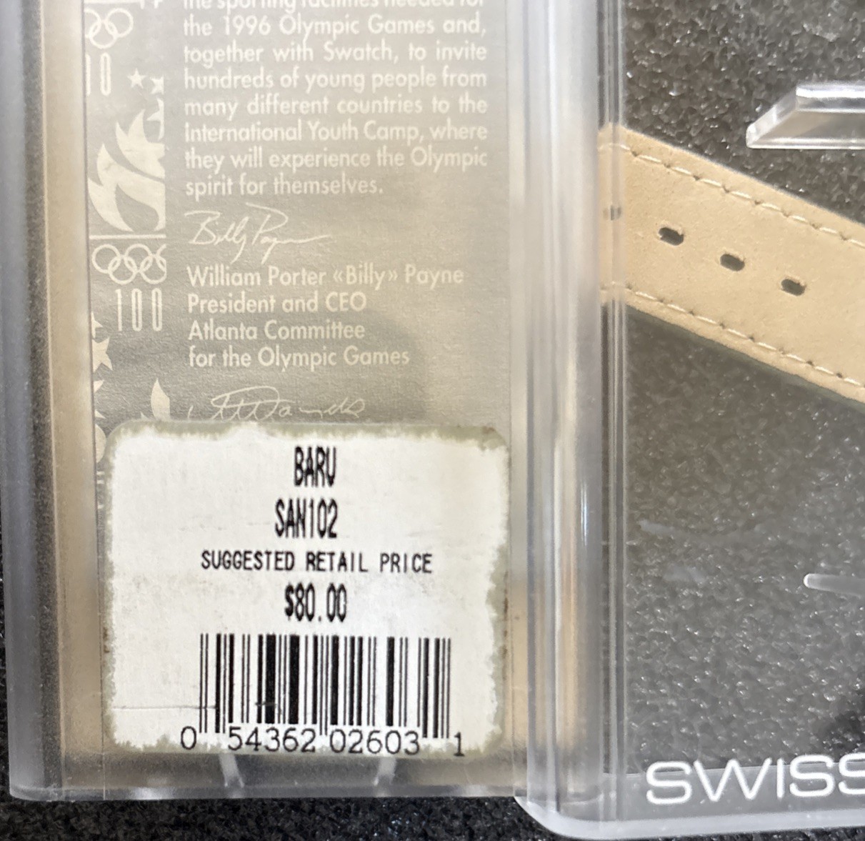 1996 Swatch Automatic – SAN102 – BARU – NOS ## RARE ##