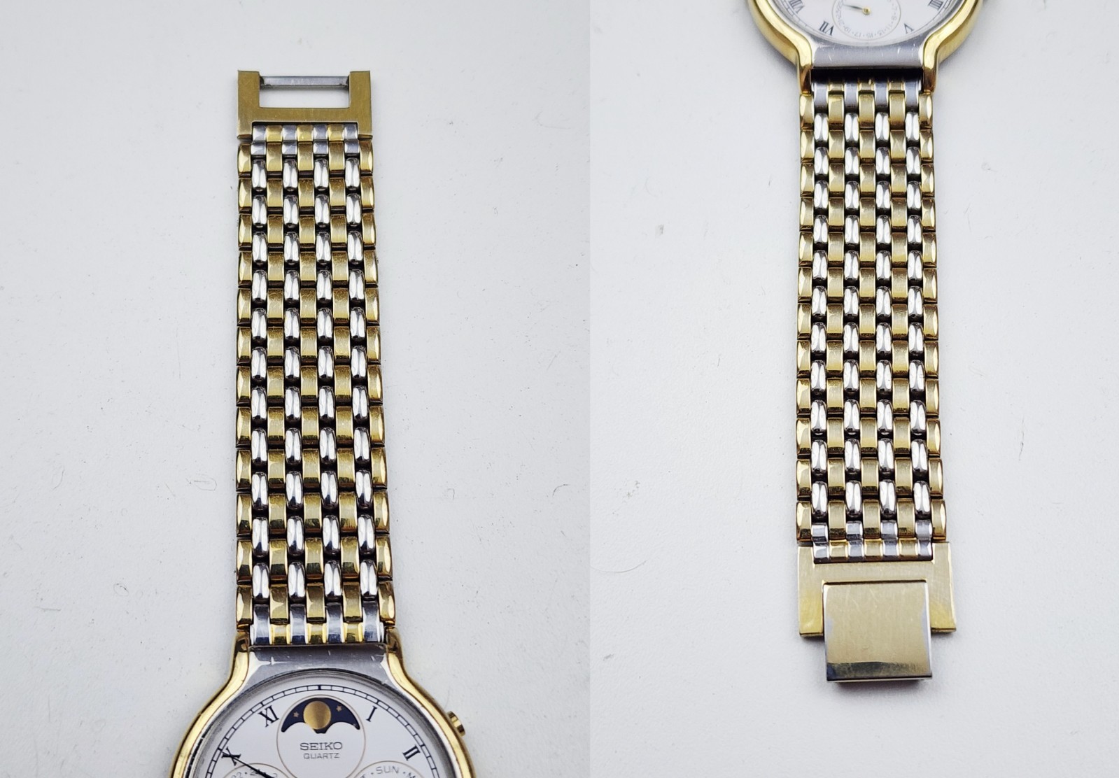 Men’s JAPAN Vintage 1988 MULTIFUNCTION MOONPHASE Watch SEIKO 7F38-7020. Midsize