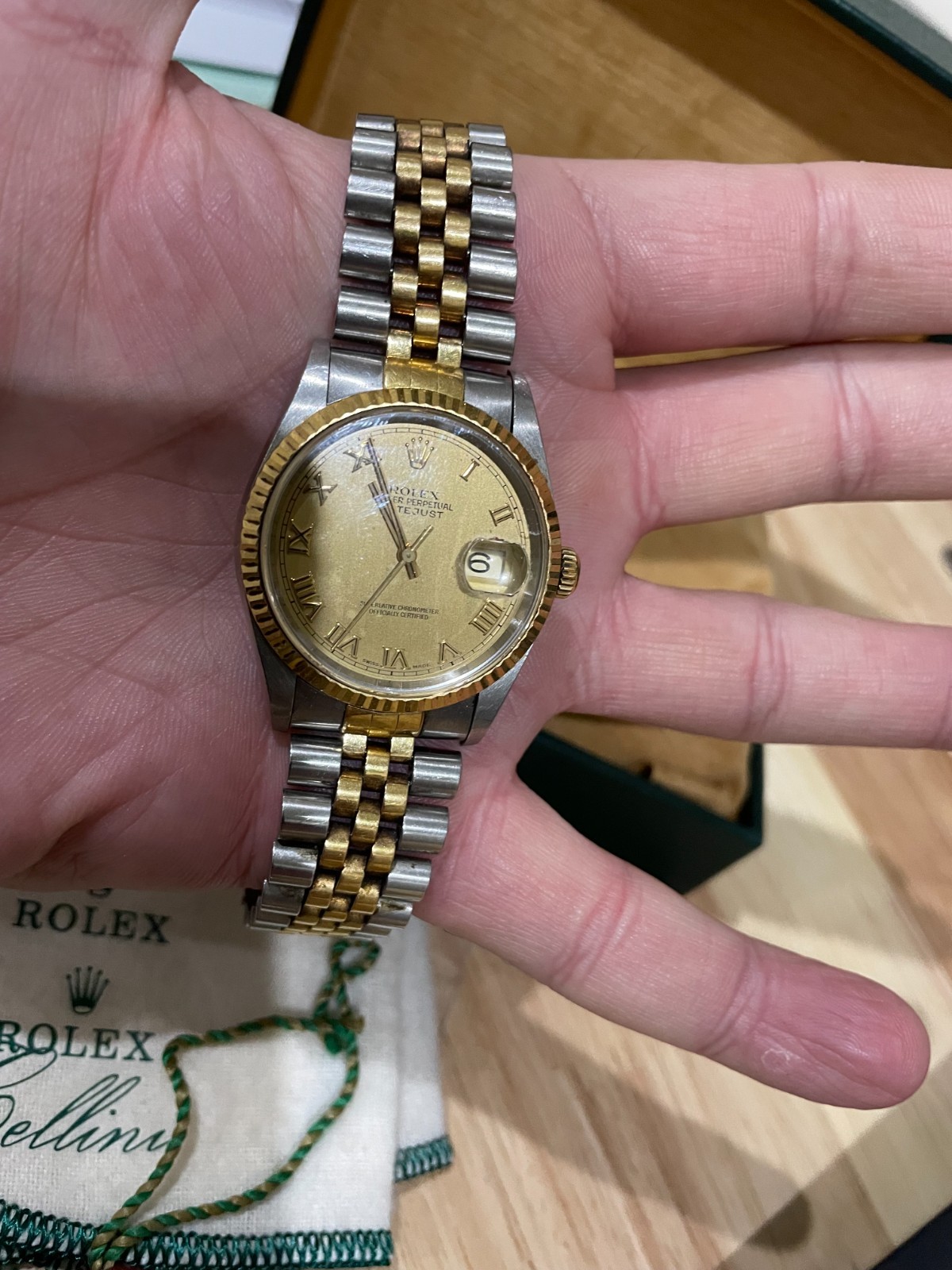 Rolex Men’s Datejust 18K Gold and Stainless