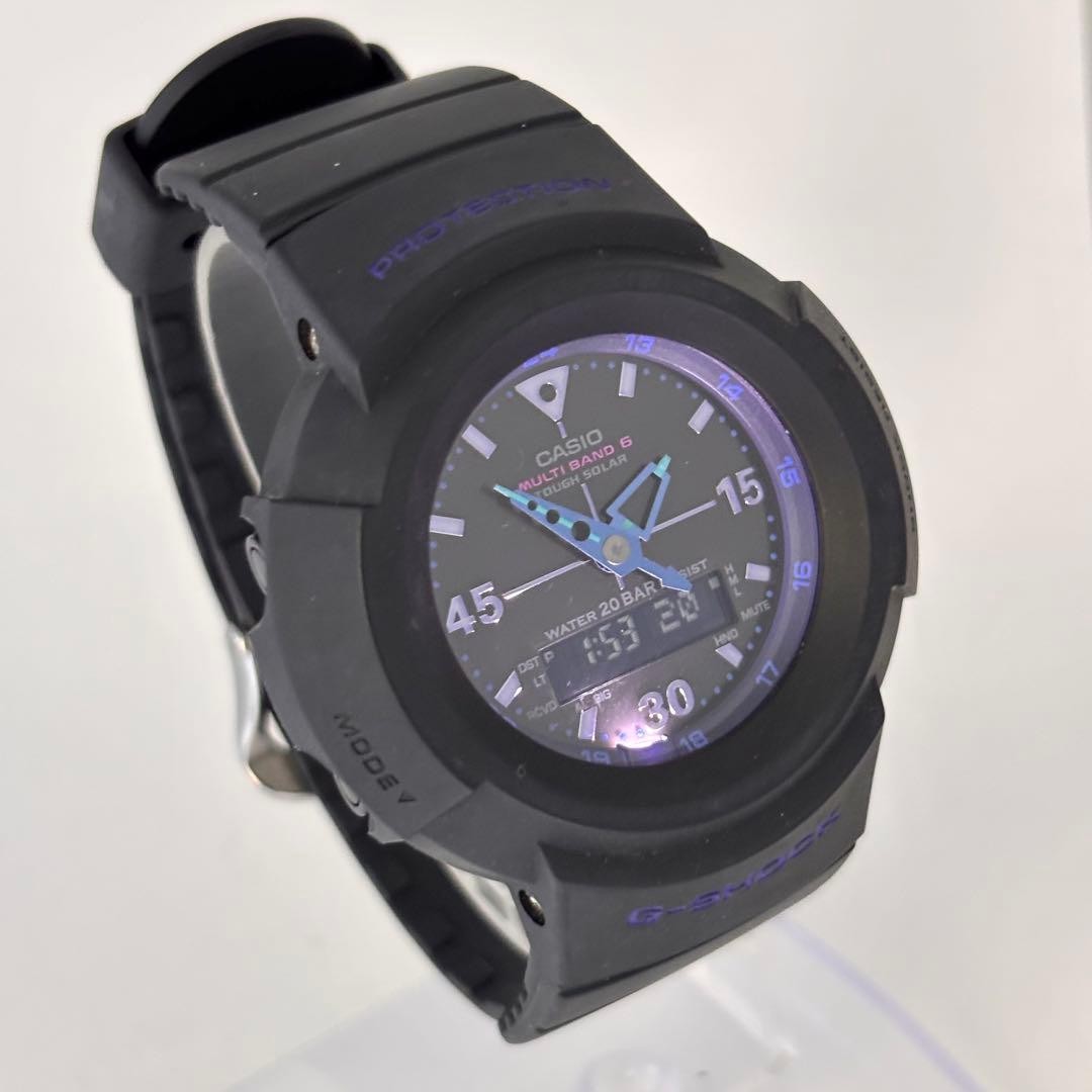 [Working] Casio Men’s Watch G-Shock Blue Hands Matte Black Solar Radio Contr