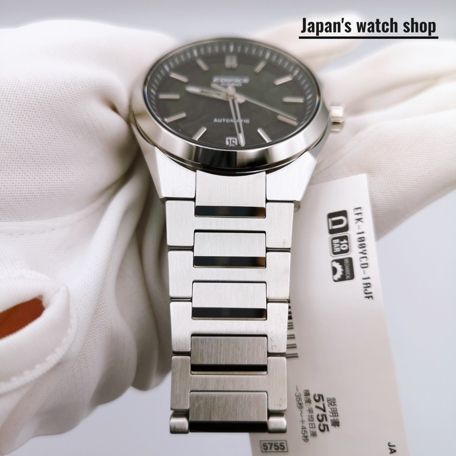 CASIO Edifice EFK-100YCD-1AJF Silver Stainless Steel Men’s Watch New in Box