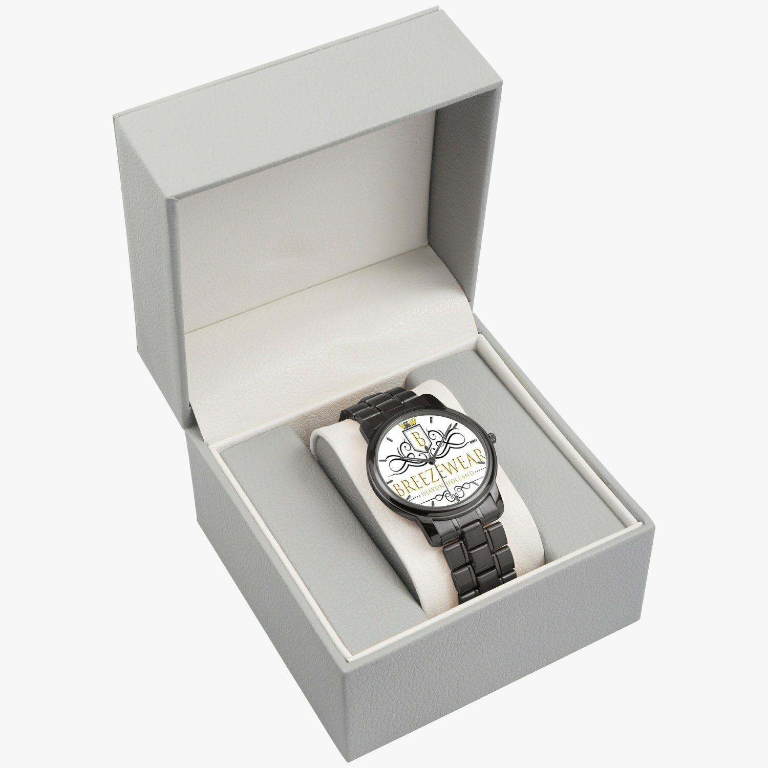 Breezewear Folding Clasp Type Stainless Steel Quartz Watch (With Indicators)