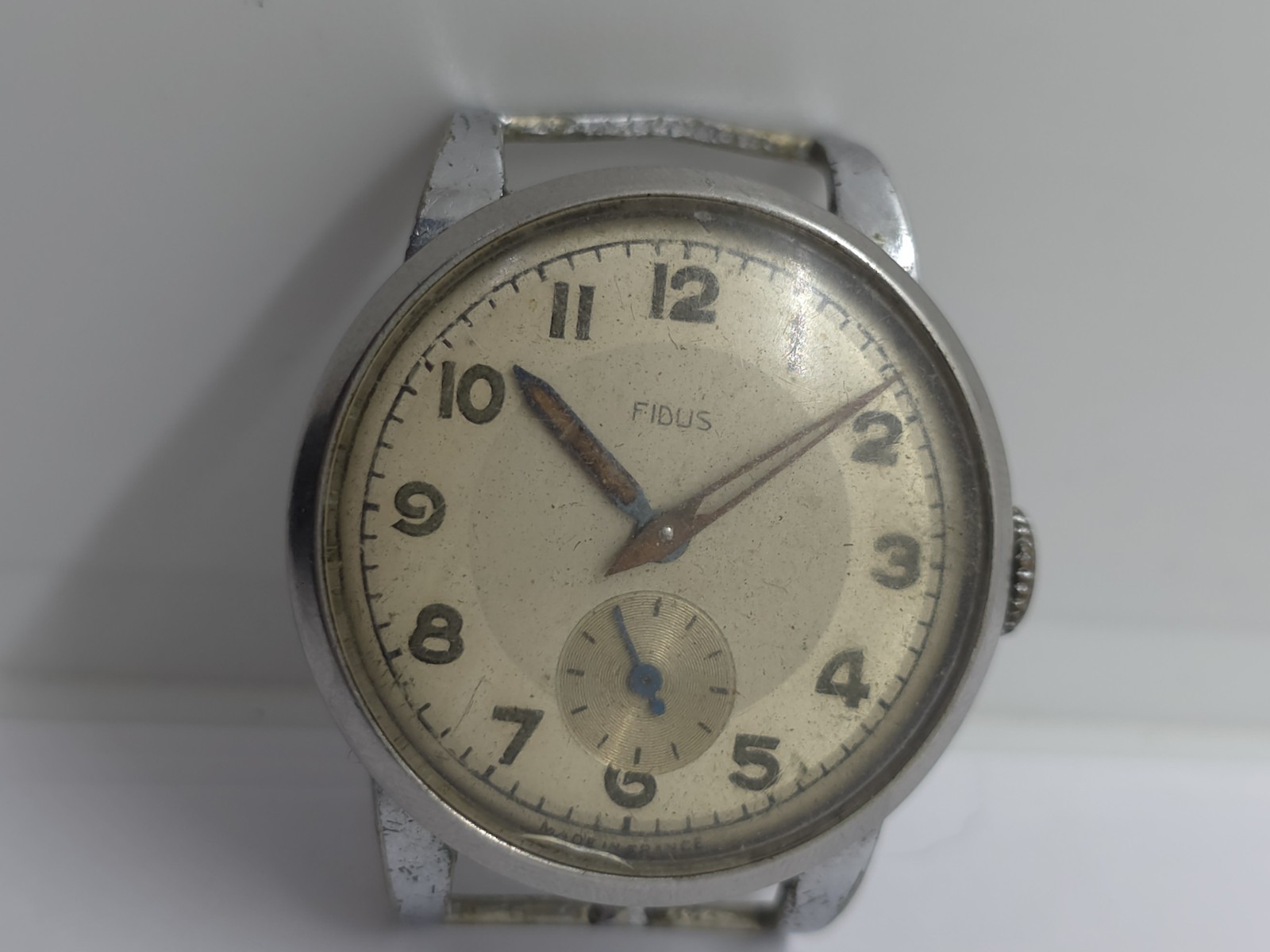 Vintage Fidus Military WWII Watch Movement Cal. Cupillard 233 Good Balance Sprin