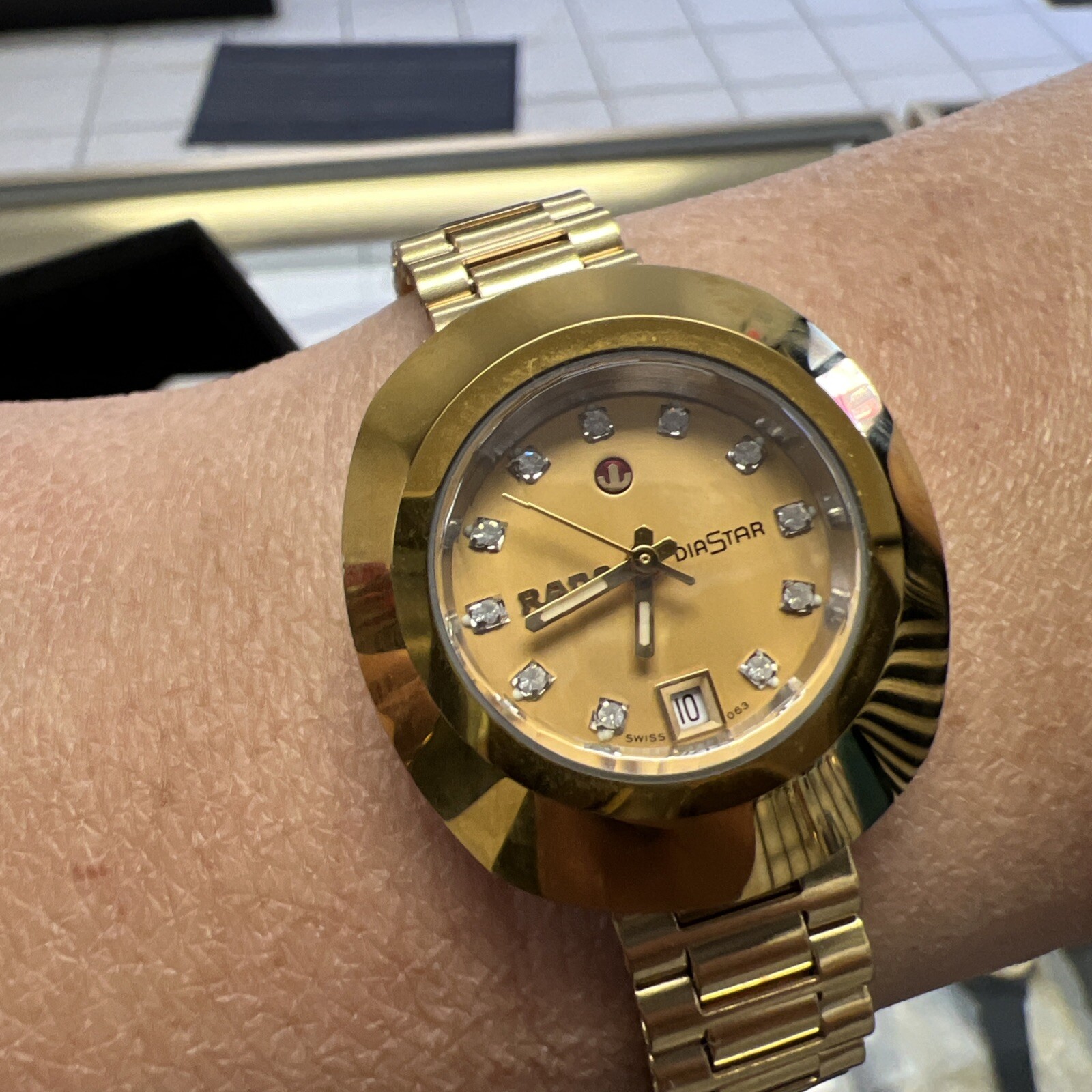 Man&women👍The Original Automatic Diamond Gold Dial Men’s Watch 636.0313.3(BNS)