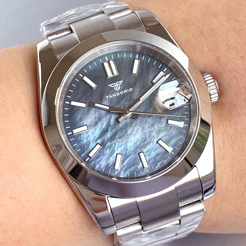 36mm/39mm Black White Mother of Pearl Sapphire 20ATM NH35 Men Automatic Watch