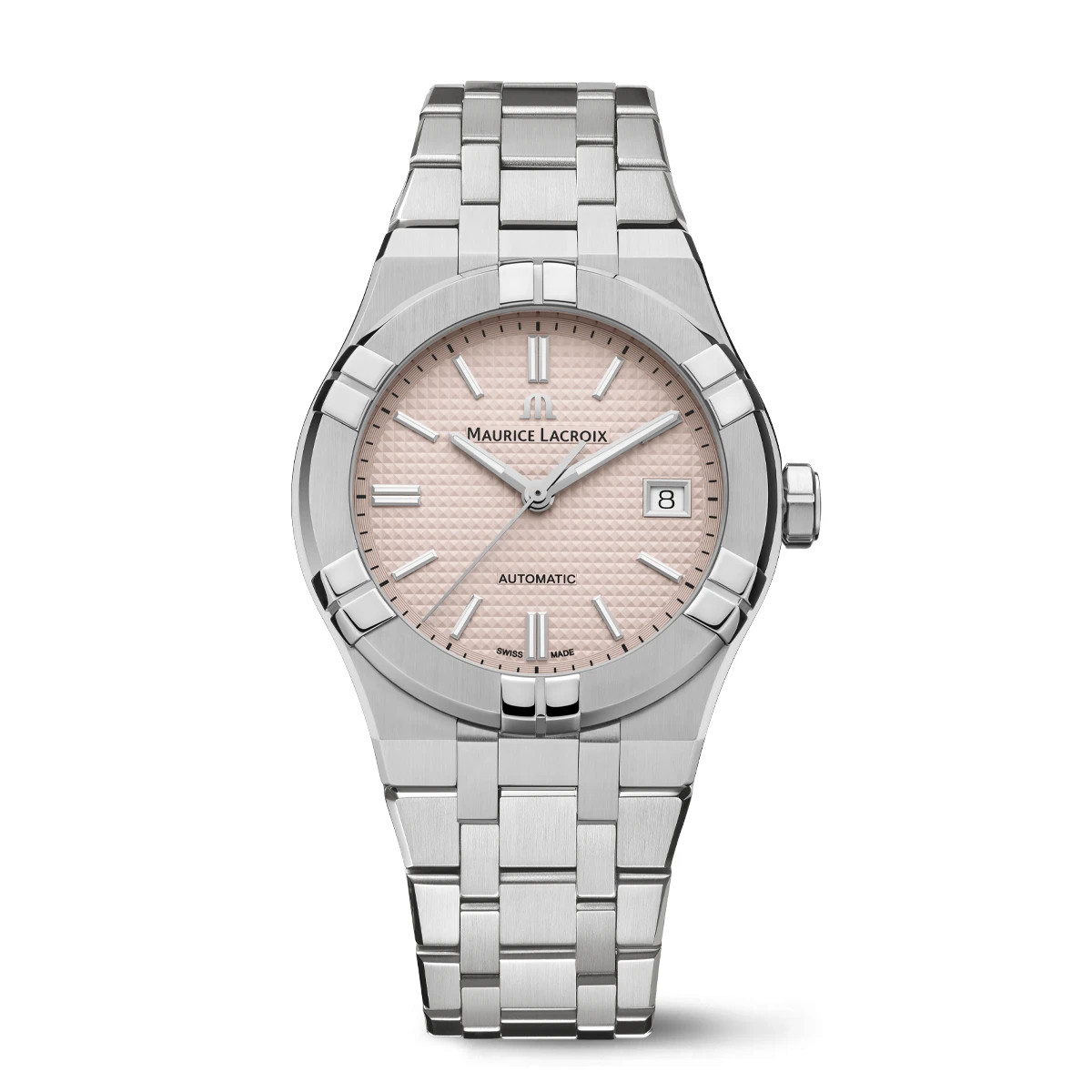 Maurice Lacroix Aikon AI6007‑SS00F‑530‑E 39 mm Pink Dial Automatic Watch