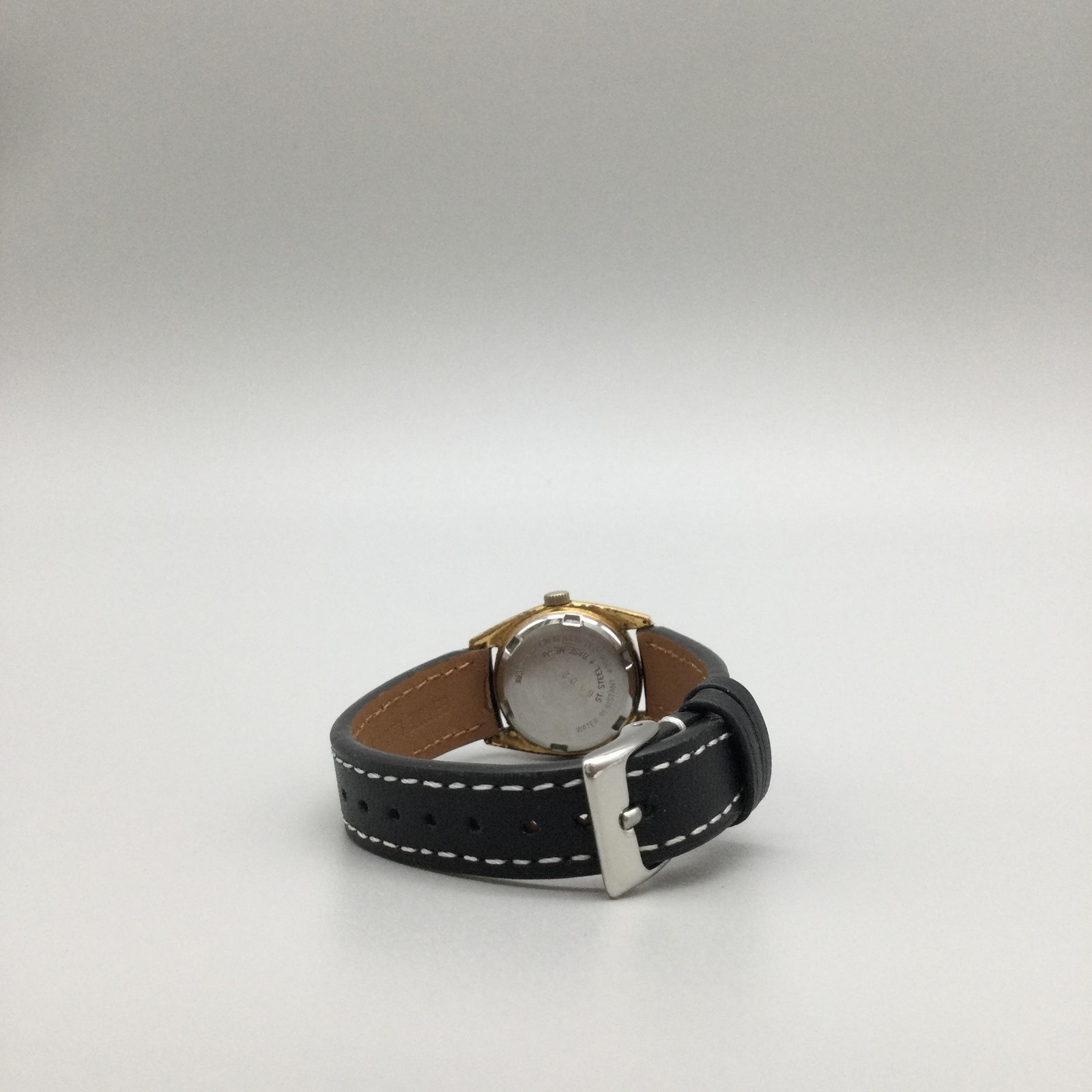 Vintage Seiko 5 Automatic 17j Womens Watch 23mm Gold Tone 4206-0339 Leather