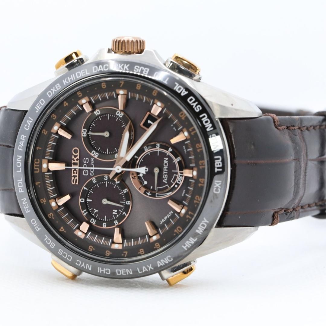 Seiko Astron Chronograph GPS Solar Titanium Men’s Watch Japan 071534