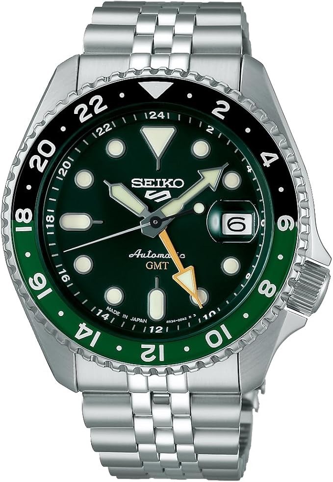 Seiko 5 Sports GMT SBSC019 SSK035 Green Sprite Automatic JDM New