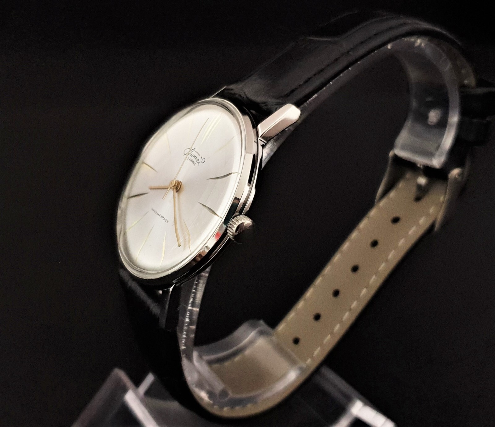 Watch USSR Poljot Vimpel De Luxe ULTRA SLIM Vintage Mechanical Wristwatch 2209
