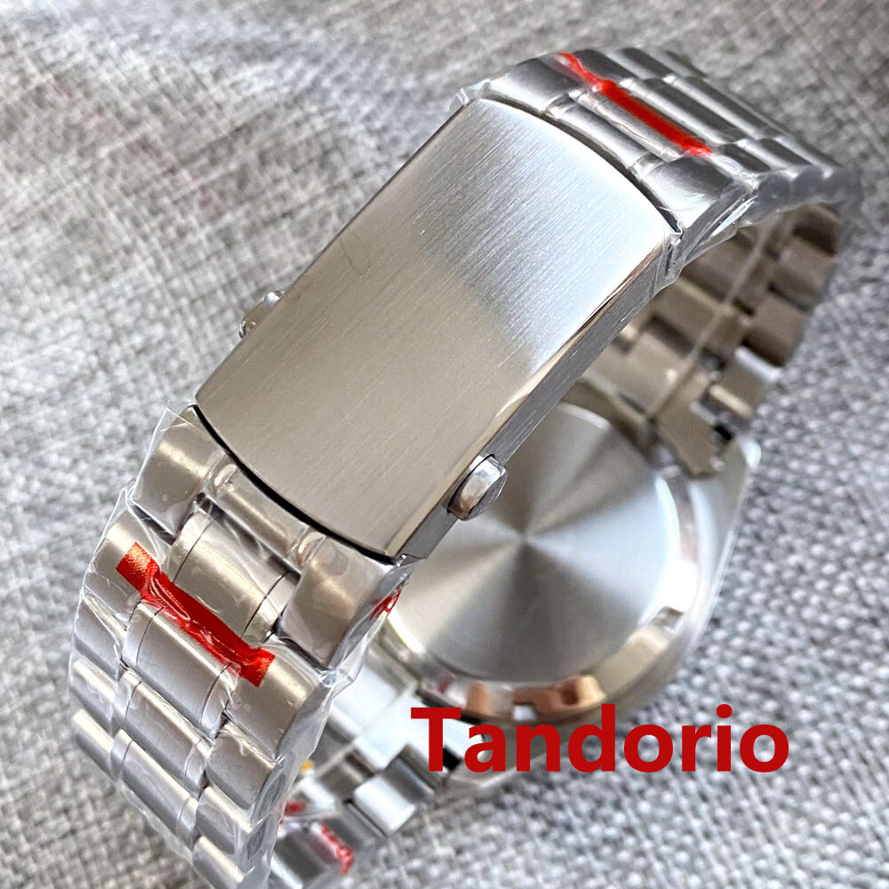 40mm Bliger VK63 Quartz Full Functional Chronograph Watch Glide Folding Clasp