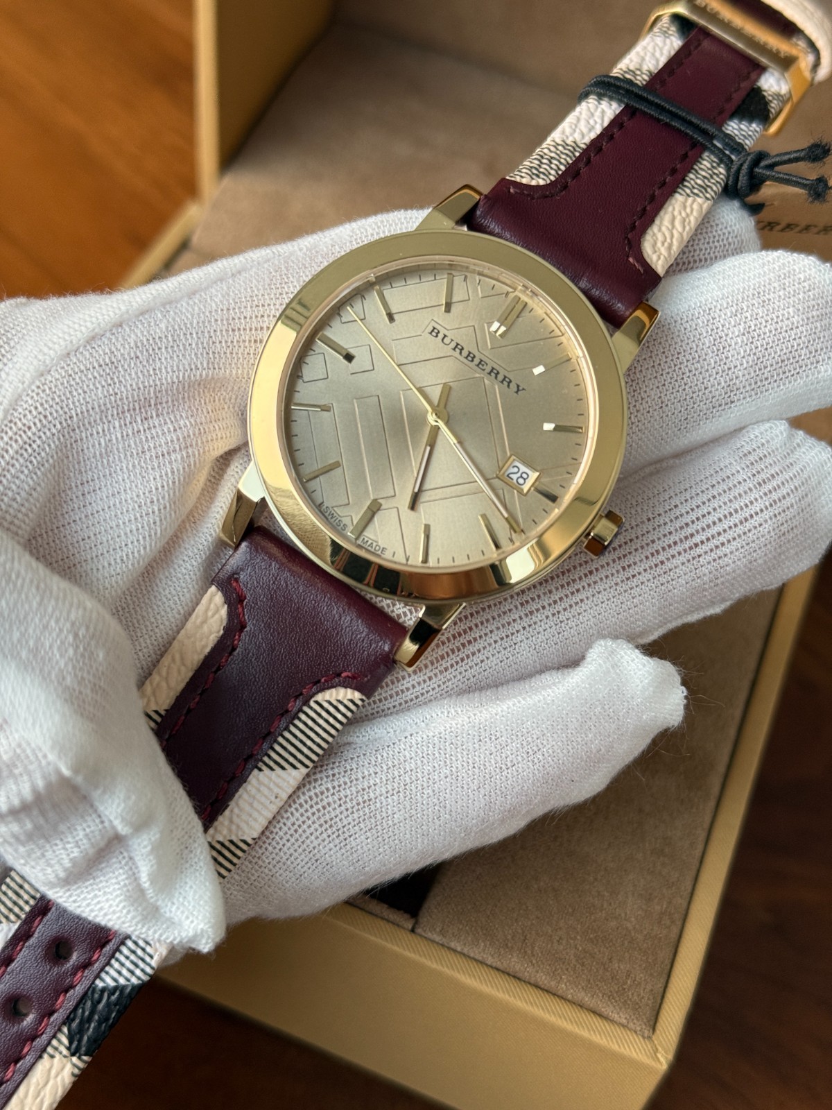 Burberry The City Gold BU9017 Gold Tone Women’s Watch